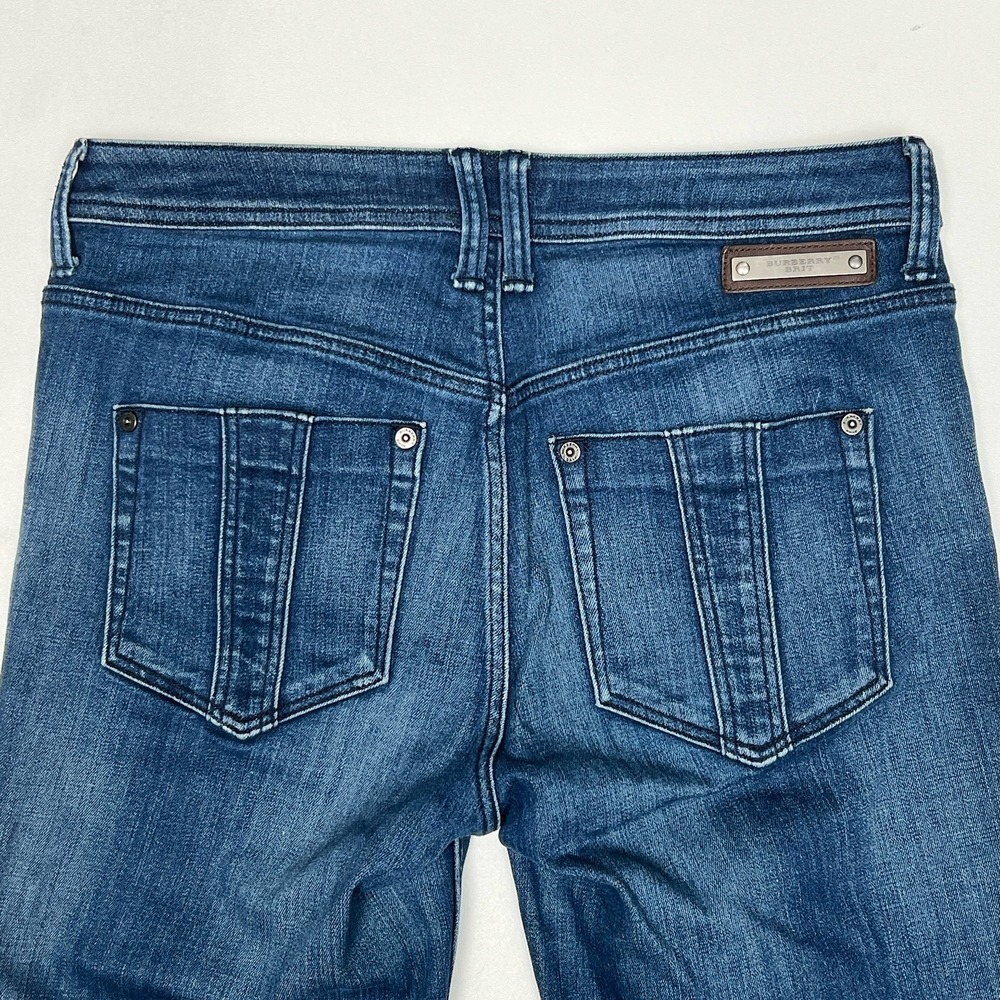 Burberry Brit Ladbroke Straight Leg Blue Jeans Designer Size 29